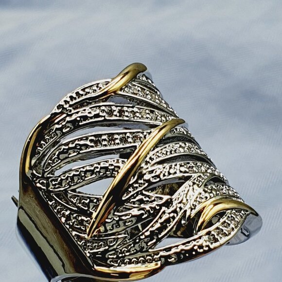 💍 Fashion Trendy Wave Stackable Rings for Women, EVGG1375 - Picture 14 of 15